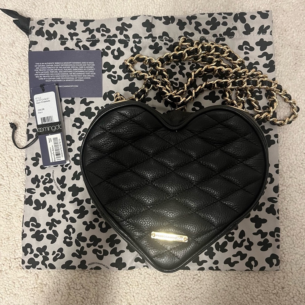 Rebecca Minkoff Quilted Heart Crossbody Bag